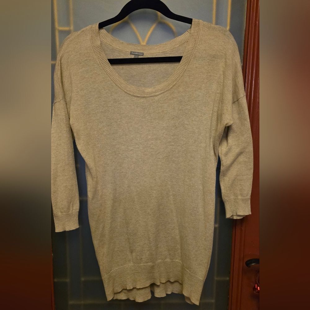 Charlotte Russe Light Tan Crew Neck Sweater